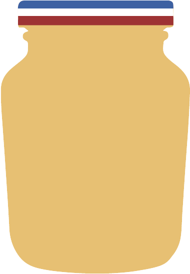 Grey Poupon - Glass Bottle Clipart (1460x1143), Png Download