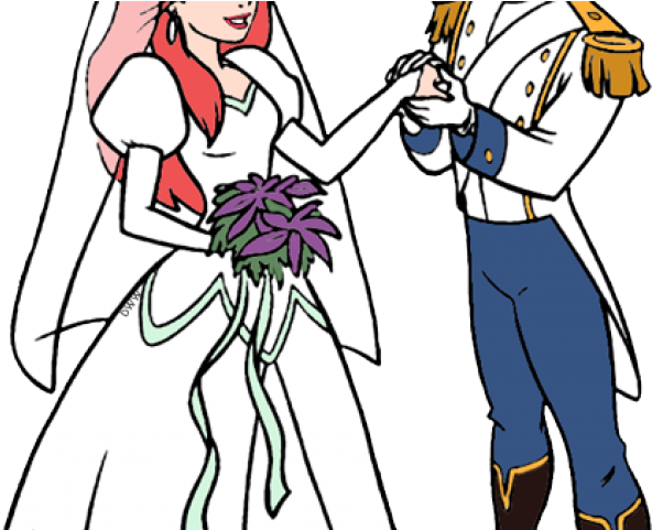 Bride Clipart Mermaid - Ariel - Png Download (640x480), Png Download