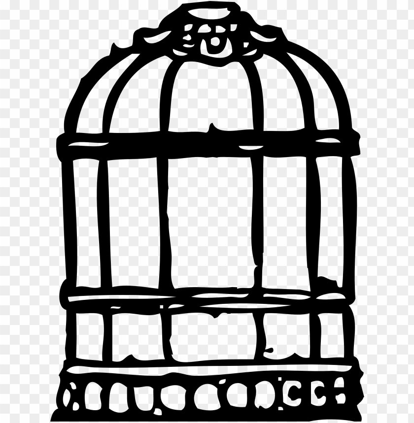 Download Cage Bird Clipart Png Photo - Bird In Cage Clipart Png Transparent Png (840x859), Png Download