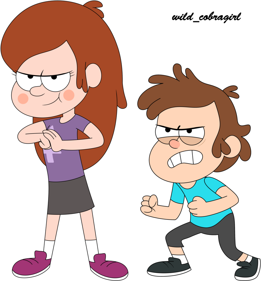 Wendip Kids By Wild-cobragirl - Wendy As A Kid From Gravity Falls Clipart (911x980), Png Download