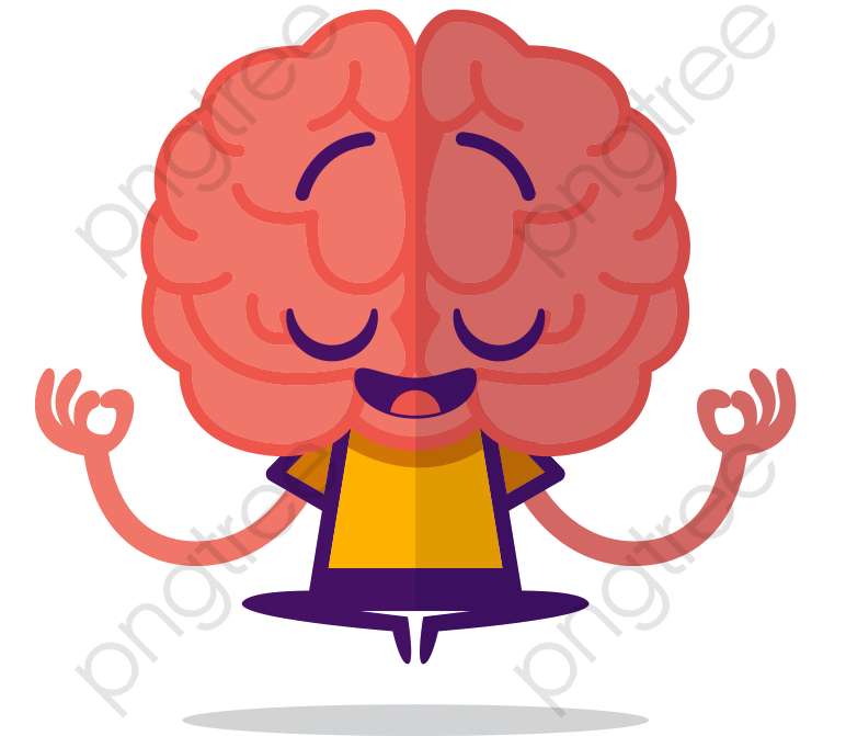 Brain Games Clipart - Meditating Brain - Png Download (800x800), Png Download