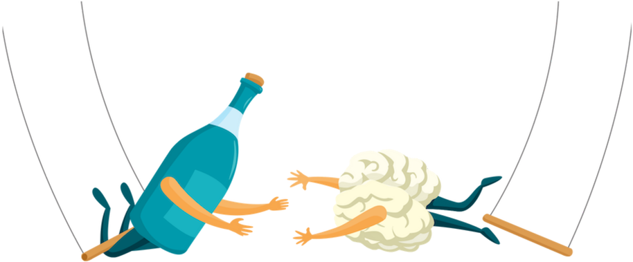 Alcohol Dementia Clipart (938x438), Png Download