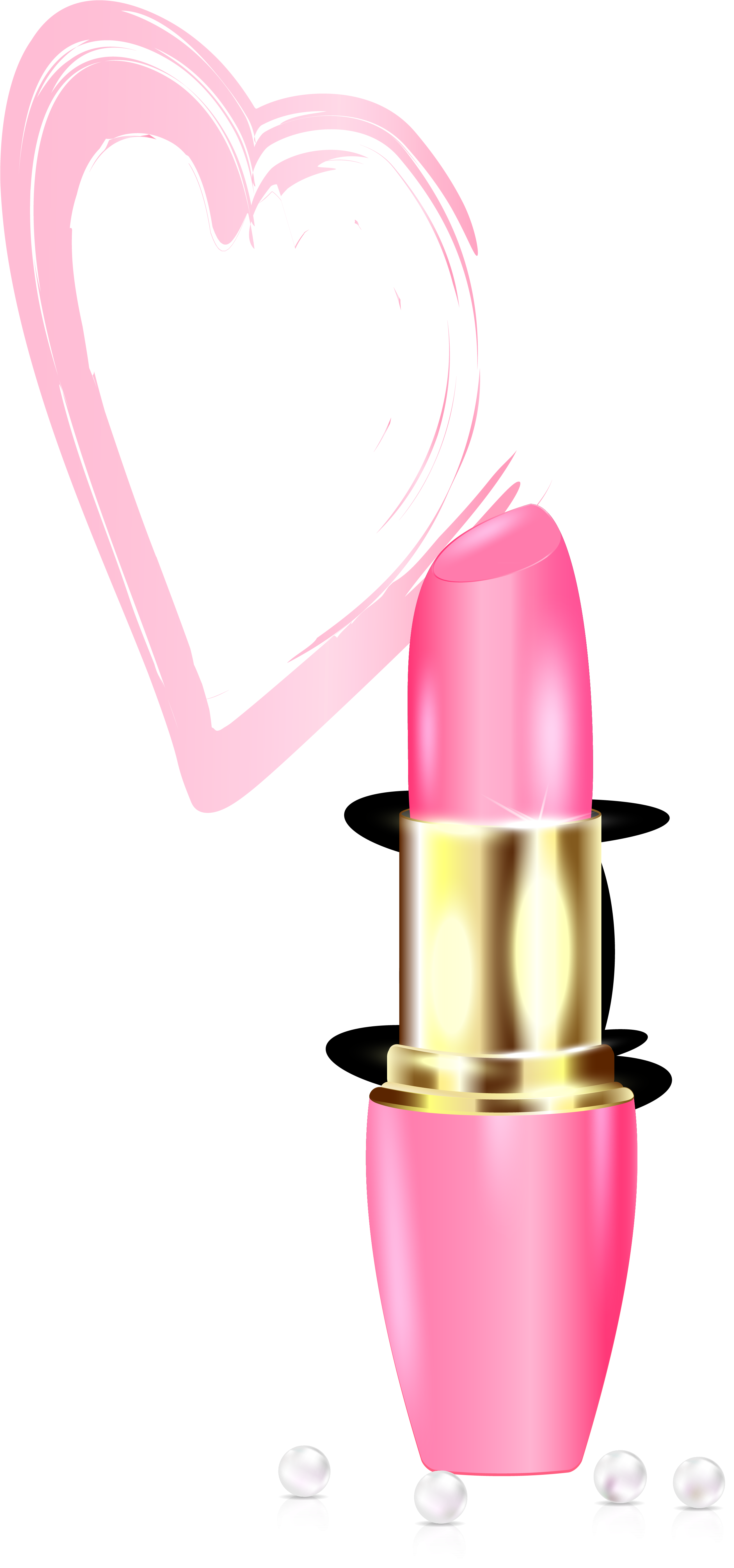 Lipstick Drawing Make-up - Personal Care Clipart (2615x5584), Png Download