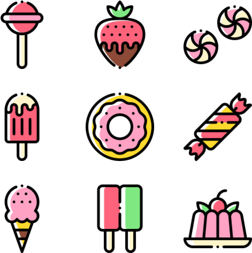 Desserts And Candies Clipart (600x564), Png Download