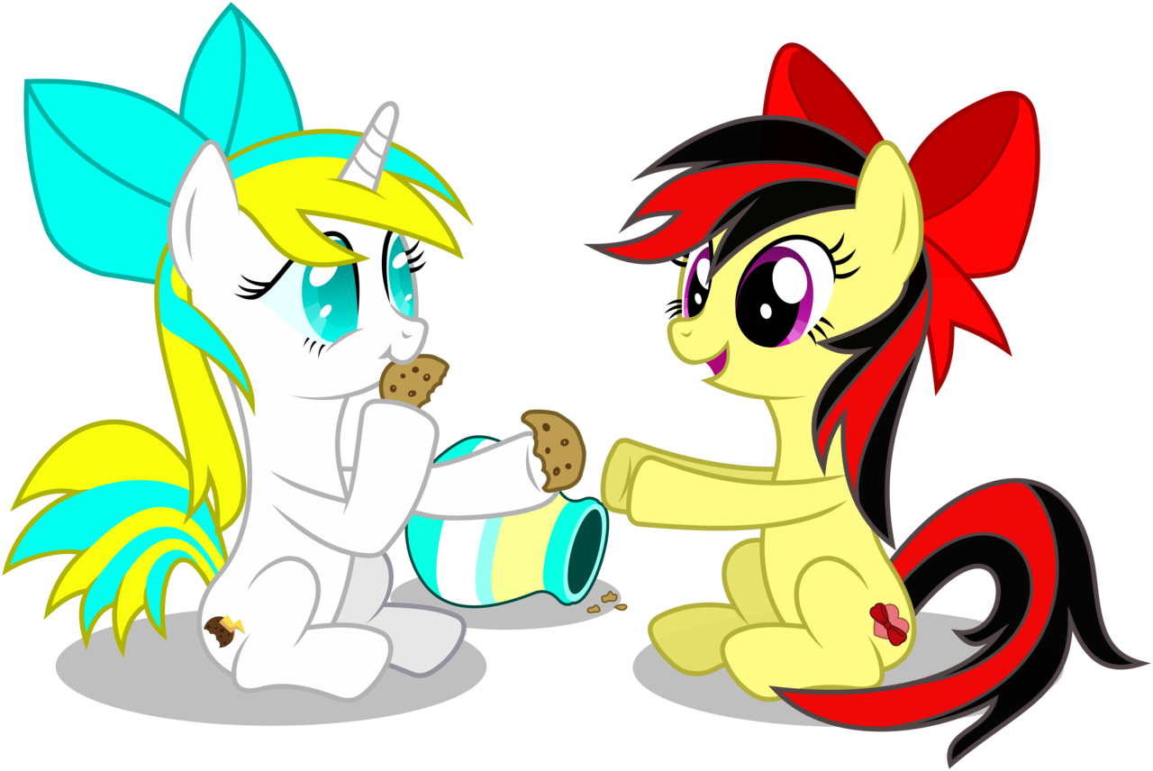 Masem, Bow, Cookie, Cookie Jar, Oc, Oc - Cartoon Clipart (1280x856), Png Download