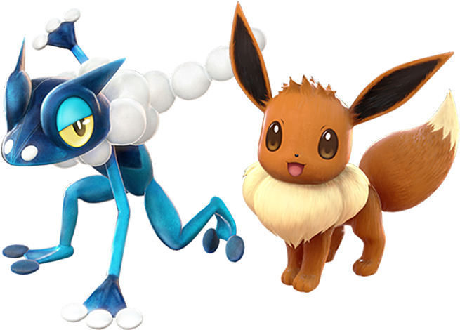 Sceptile Png - Support - Eevee Papercraft - Pokken Tournament Frogadier Clipart (655x470), Png Download