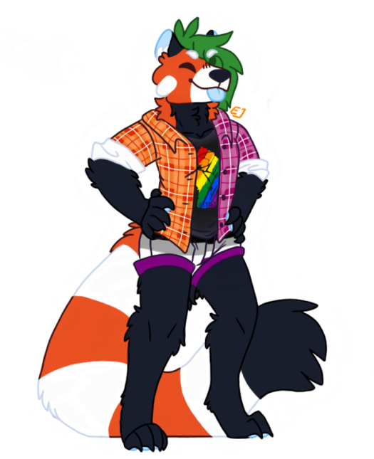 My Contribution To @hammy-tsu Pride Chain - Cartoon Clipart (540x672), Png Download