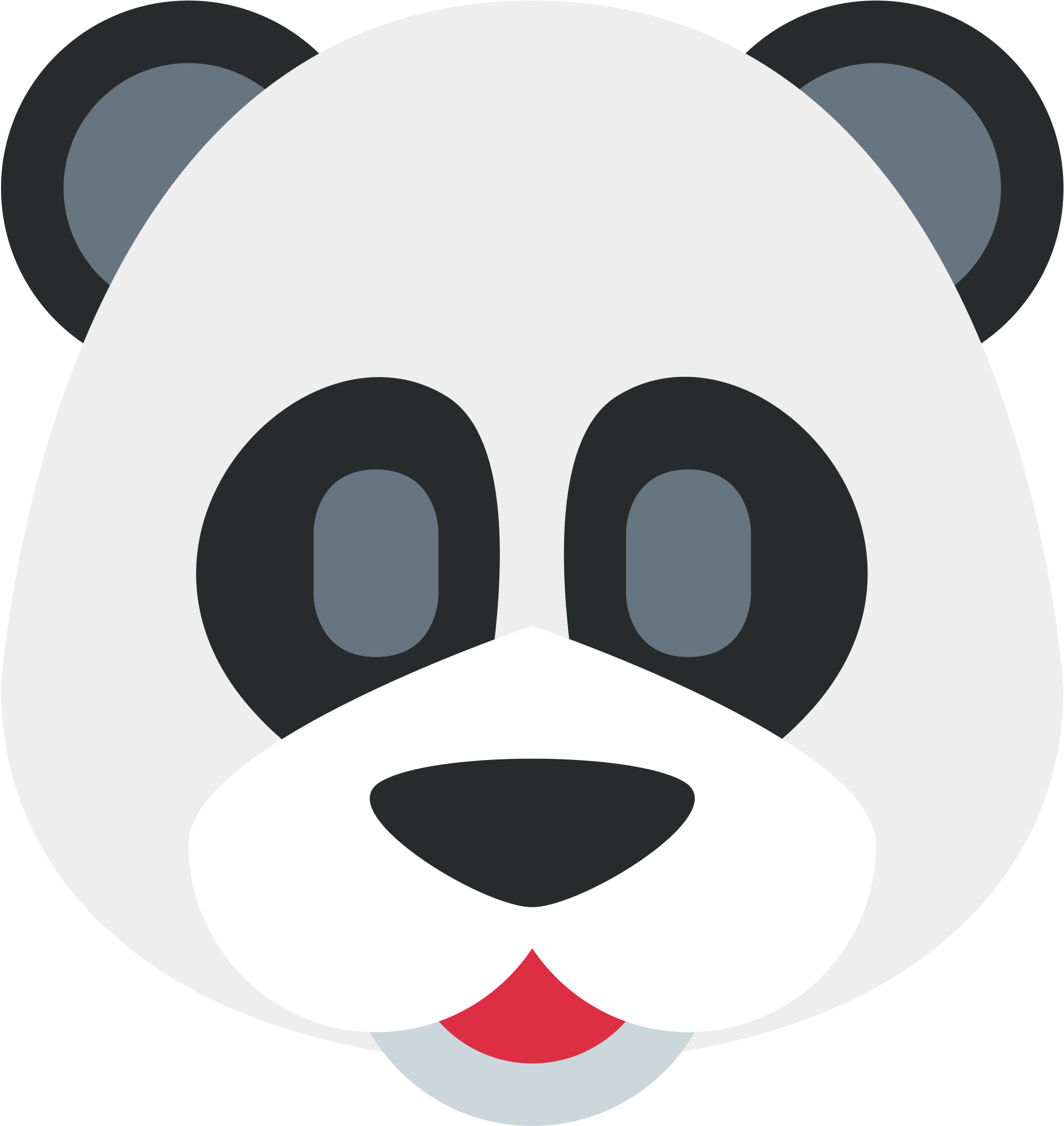Panda Face - Facebook Panda Emoji Clipart (2048x2048), Png Download