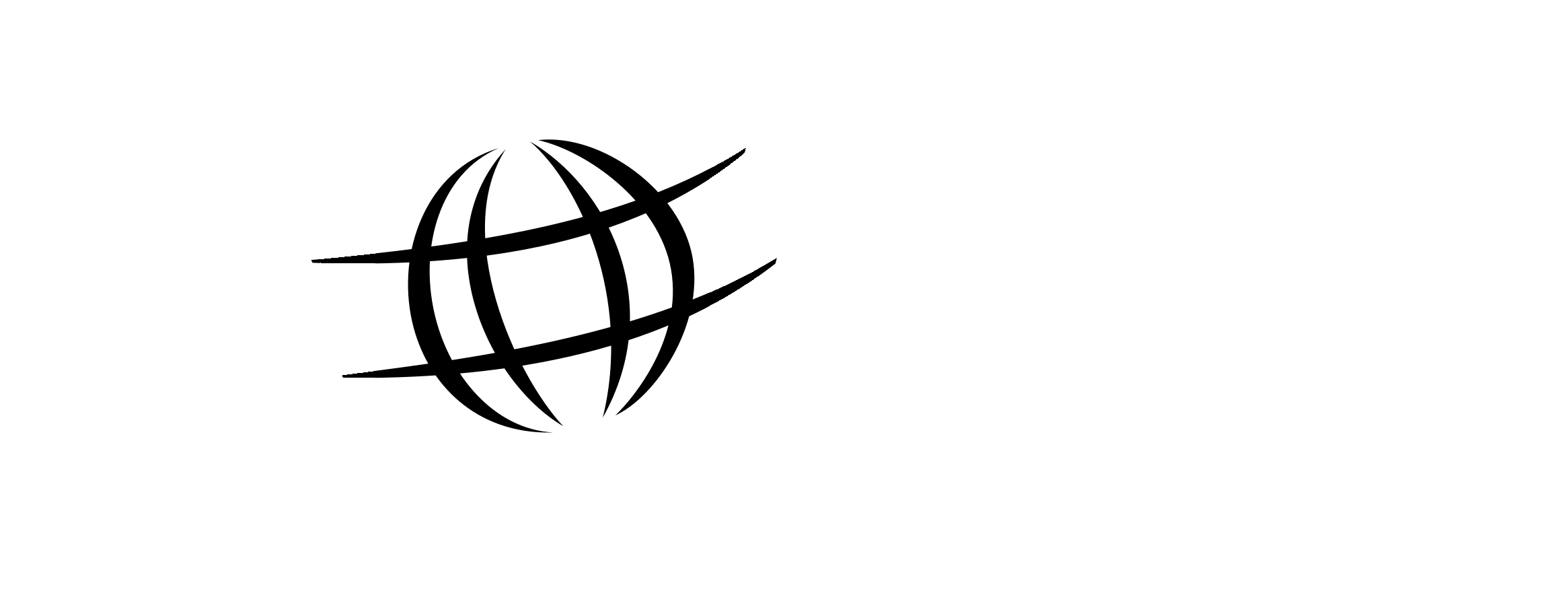 Globus Logo Black And White - Globus Clipart (2400x2400), Png Download