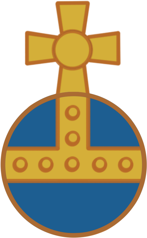 He Reigneth - Cross Clipart (1000x1000), Png Download