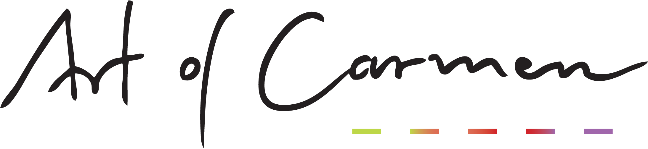 Artofcarmenrgb - - Calligraphy Clipart (2268x556), Png Download