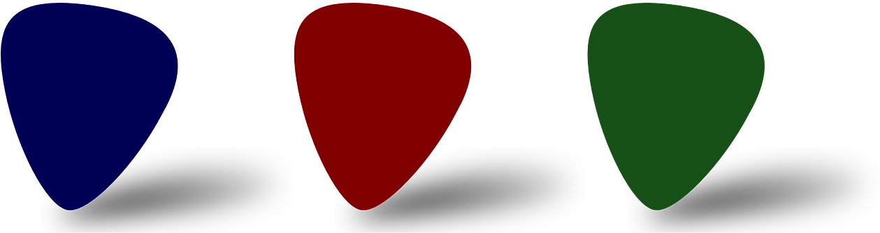 Plectrums,guitar - Heart Clipart (1280x640), Png Download