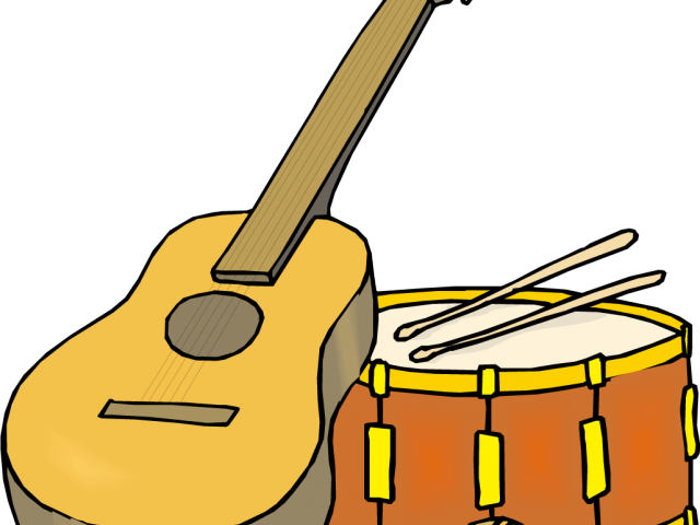 Guitar Clipart Drum - Drum Clip Art - Png Download (640x480), Png Download