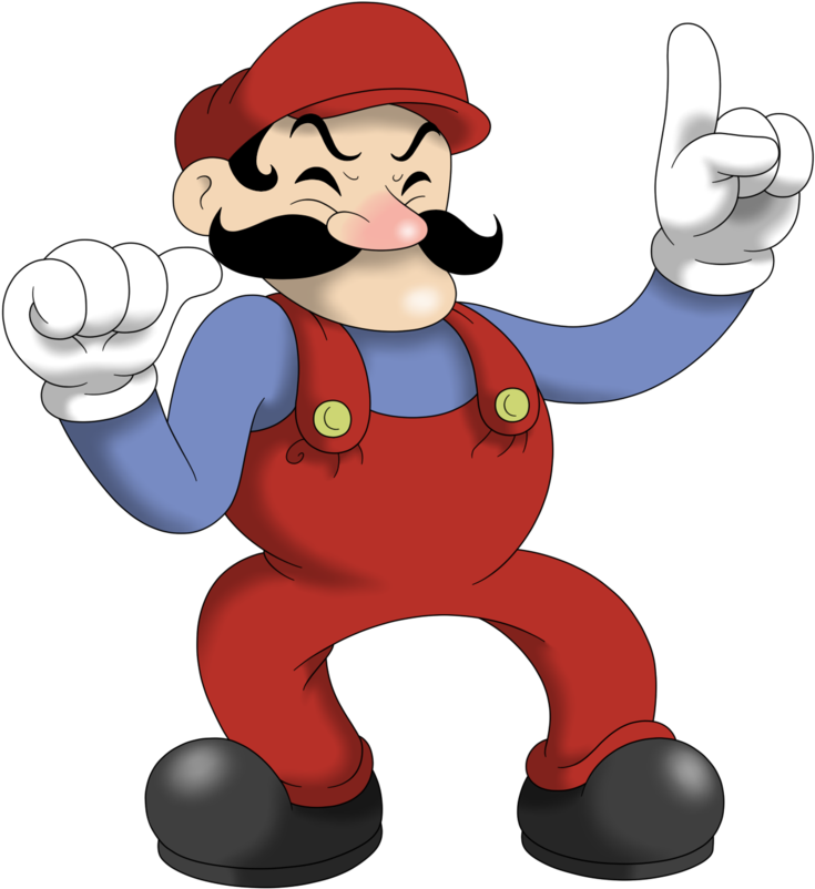 Jumpman Mario Clipart (735x802), Png Download