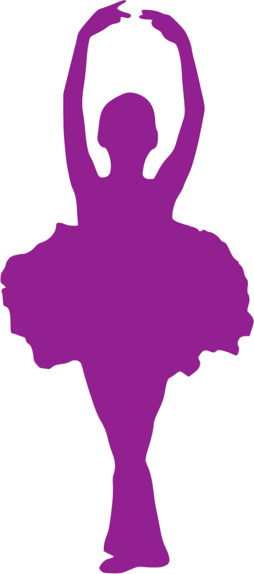 This Free Icons Png Design Of Silhouette Danse 36 - Purple Silhouette Ballerina Clipart (1061x2400), Png Download