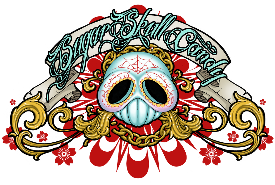 Calavera Skull Logo Clip Art - Sugar - Png Download (889x599), Png Download