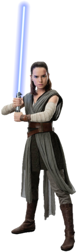 Star Wars Jedi Png - Star Wars Rey Cardboard Cutout Clipart (866x923), Png Download