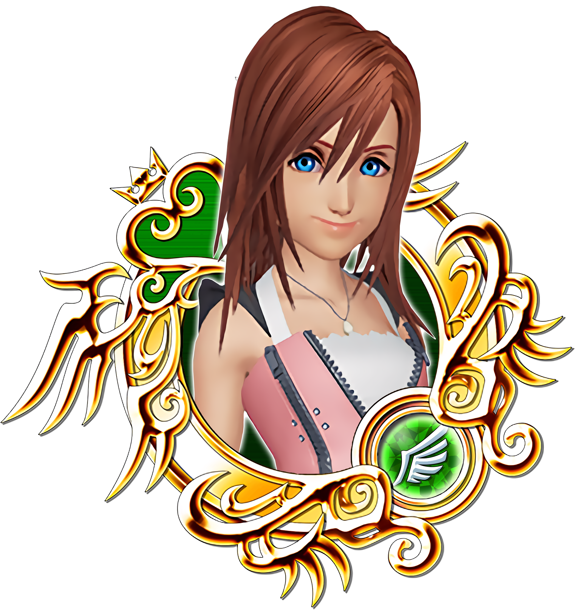I Managed To Extract A 7☆ Medal And Kh - Kingdom Hearts Kairi Medal Clipart (1898x2015), Png Download