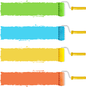 Brush Color Painting Banner Material - Text Box Paint Clipart (800x600), Png Download