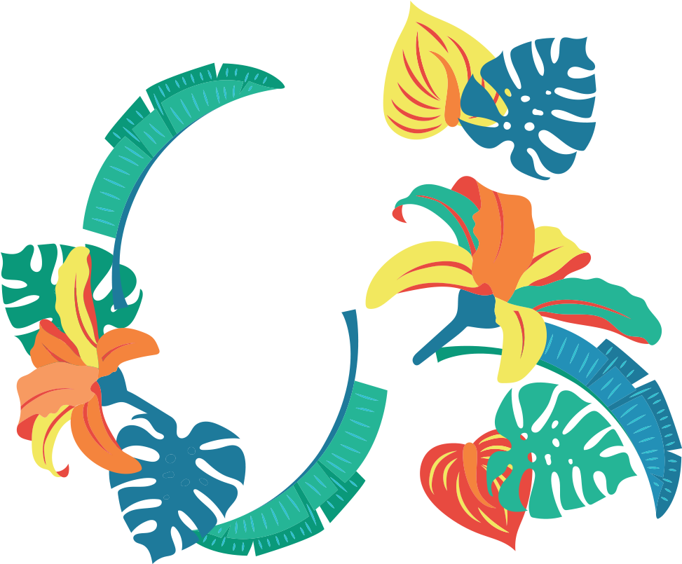 Tropics Leaf Graphic Design Clip Art - Tropics - Png Download (973x805), Png Download