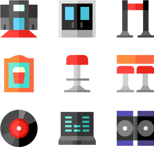 Night Party - Graphic Design Clipart (600x564), Png Download