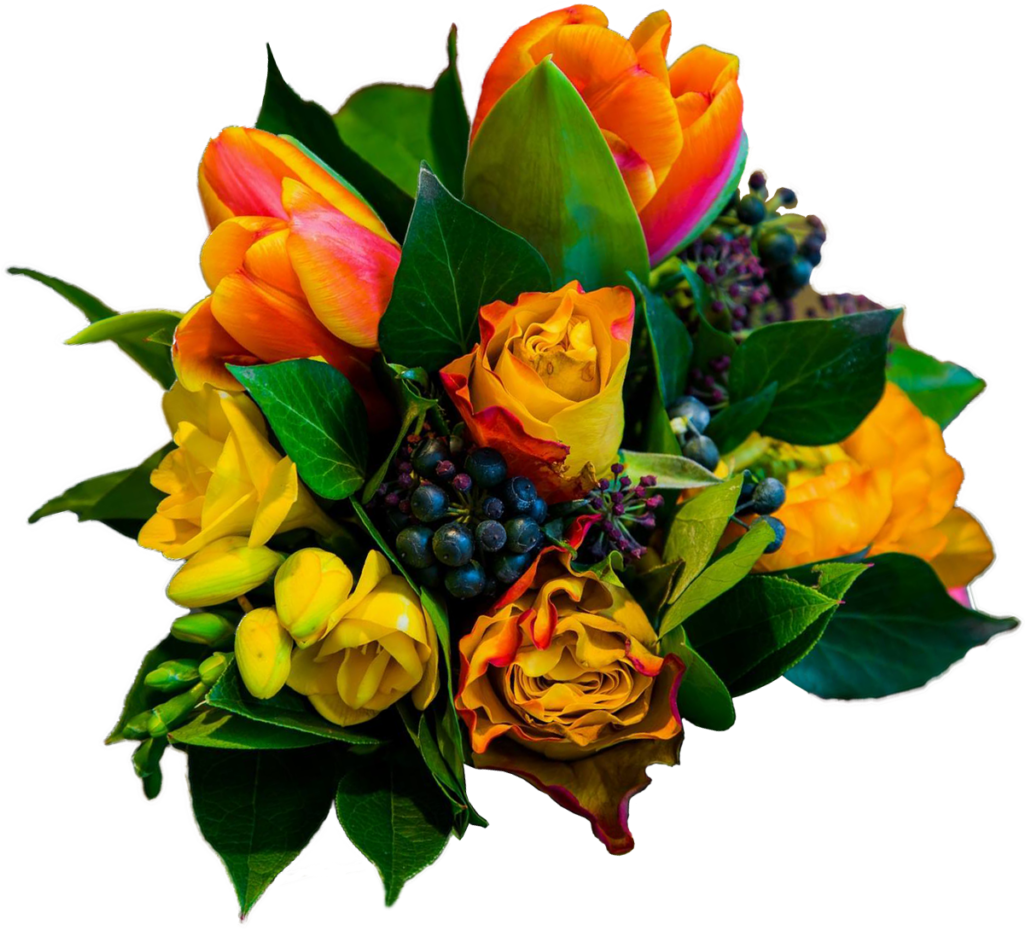Blumengebinde Von Blumen Gauweiler - Bouquet Clipart (1024x935), Png Download