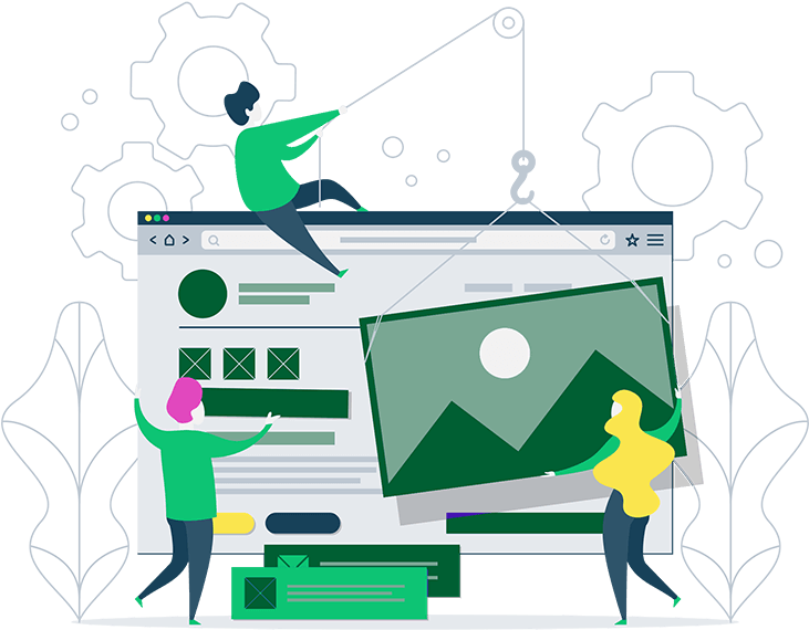 Web Page Img 1 - Flat Build Illustration Website Clipart (800x613), Png Download