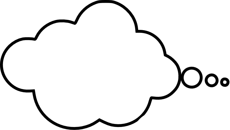 Download I Can Feel & Hear - Clipart Transparent Background Thought ...