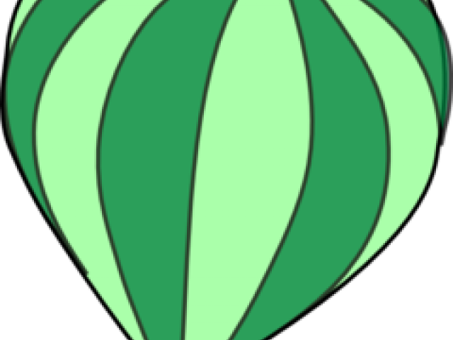 Green Clipart Hot Air Balloon - Png Download (640x480), Png Download