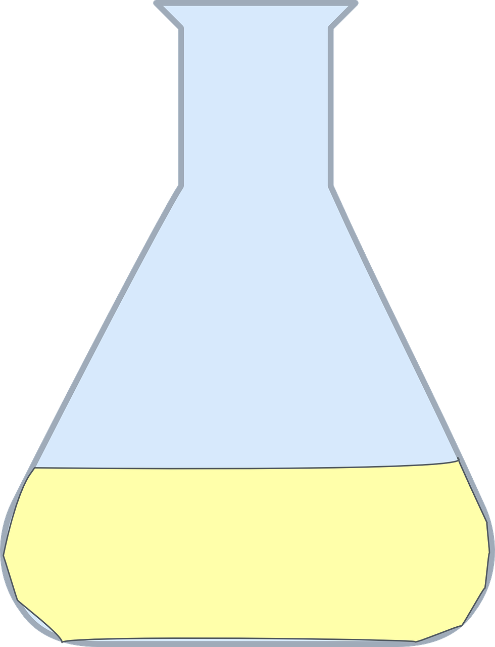 Flask Chemistry Lab Free Picture - Illustration Clipart (980x1280), Png Download
