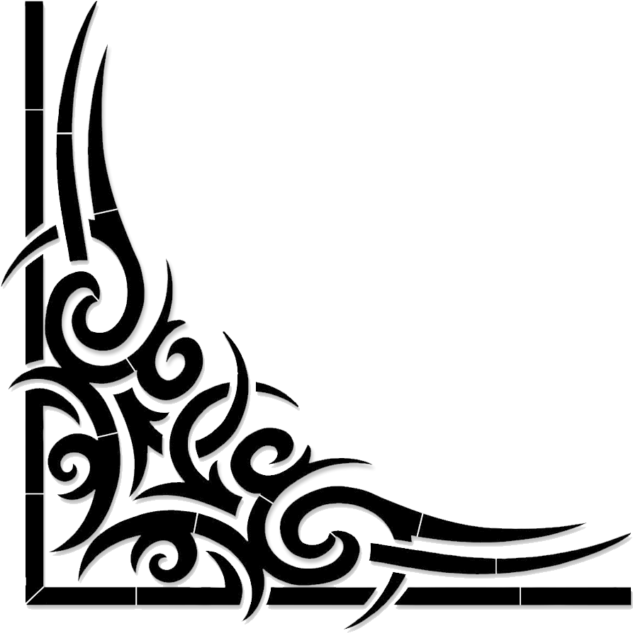 Scroll Line Png - Tribal Canto Png Clipart (893x894), Png Download