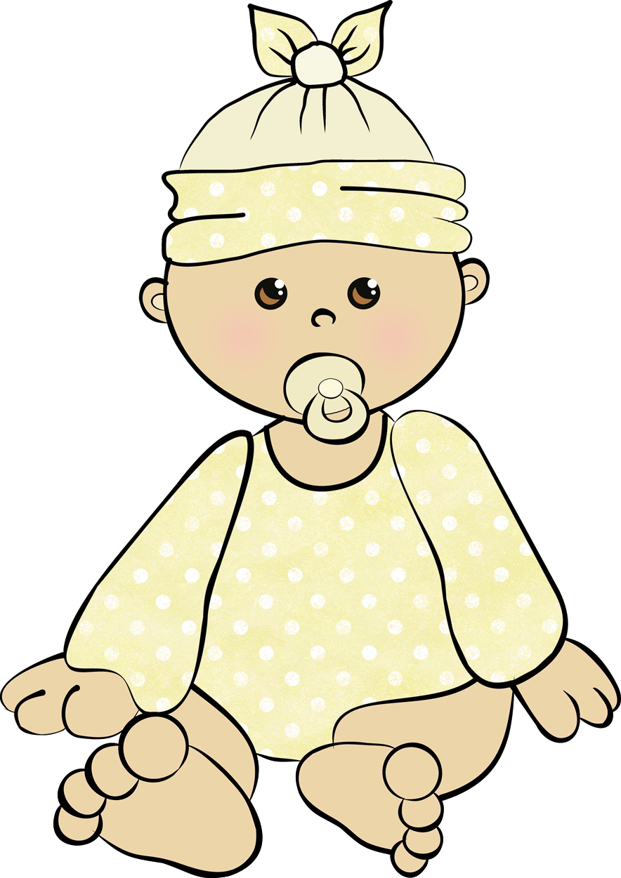 45 - Maluszek - Baby Girl Clipart - Png Download (884x1251), Png Download