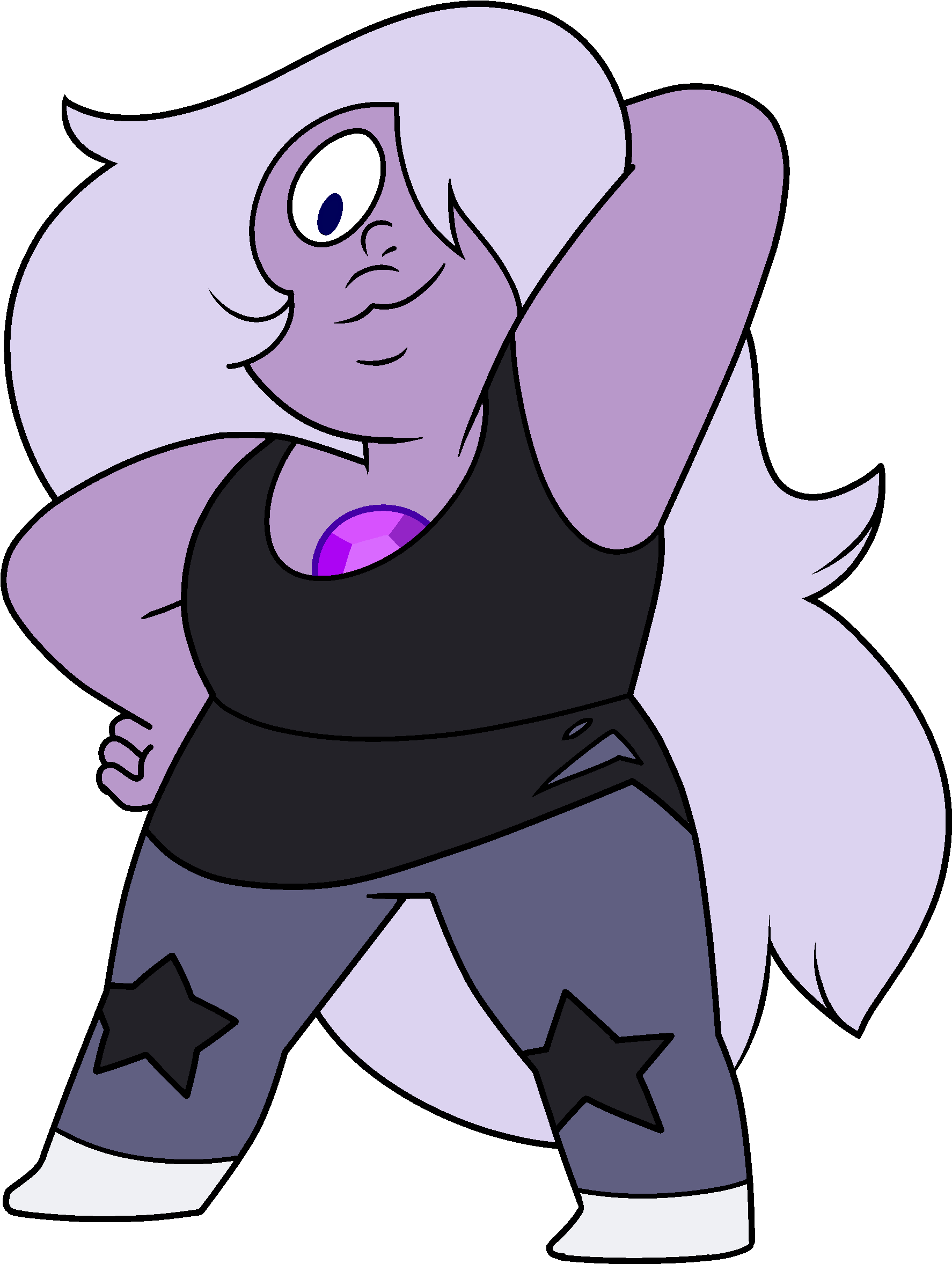 Amethyst Transparent Crystal Gem Royalty Free Library - Steven Universe Amethyst Clipart (2000x2572), Png Download