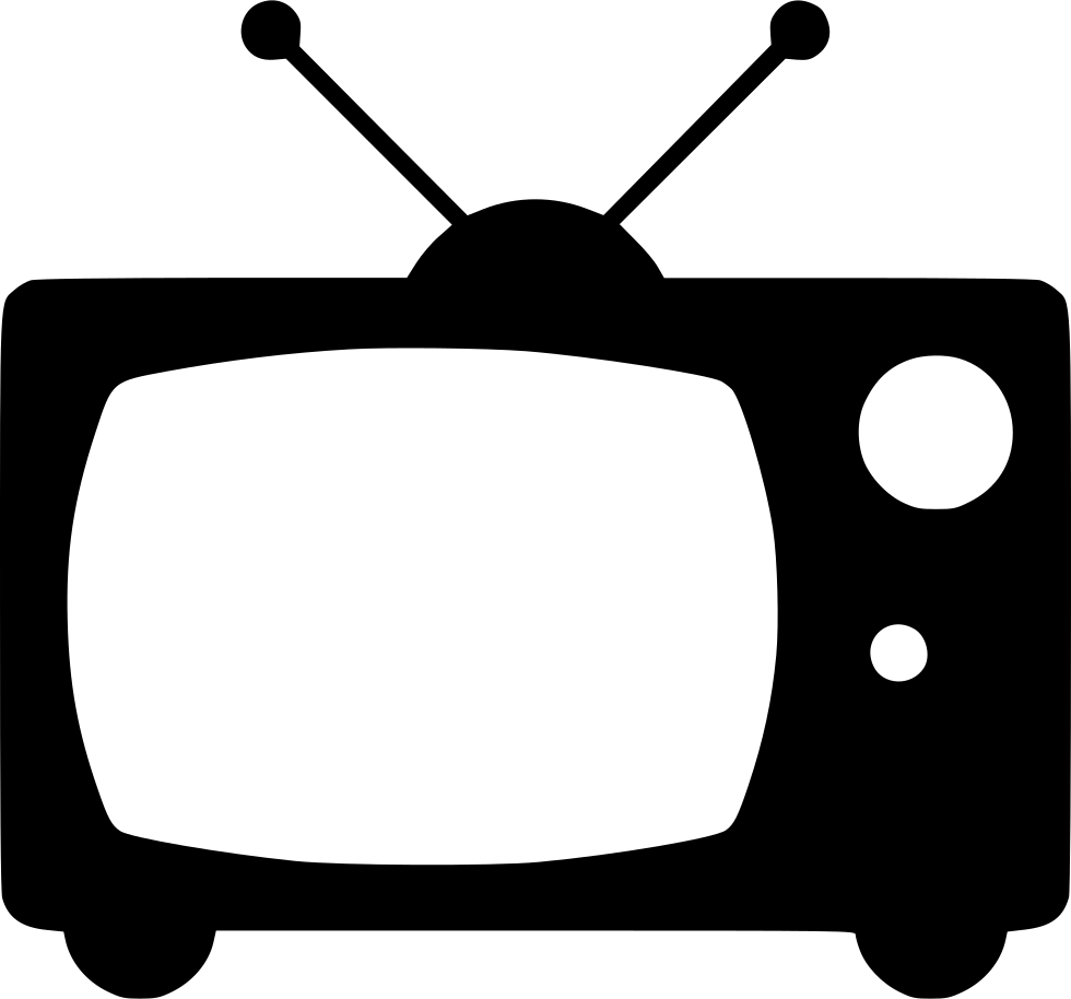 Download Television Black And White Old Tv Icon Clipart (490437