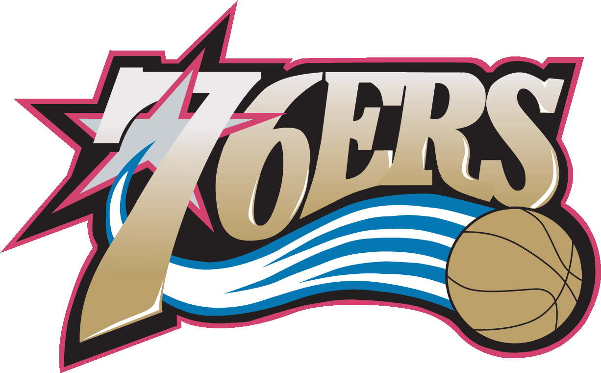 Philadelpia 76ers - Old Philadelphia 76ers Logo Png Clipart (1286x796), Png Download
