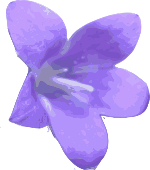 Free Vector Fleur Clip Art - Larkspur Png Transparent Png (528x598), Png Download