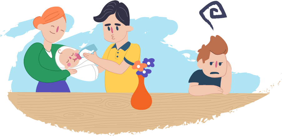 Scary Cartoon Boy - Cartoon Clipart (961x505), Png Download