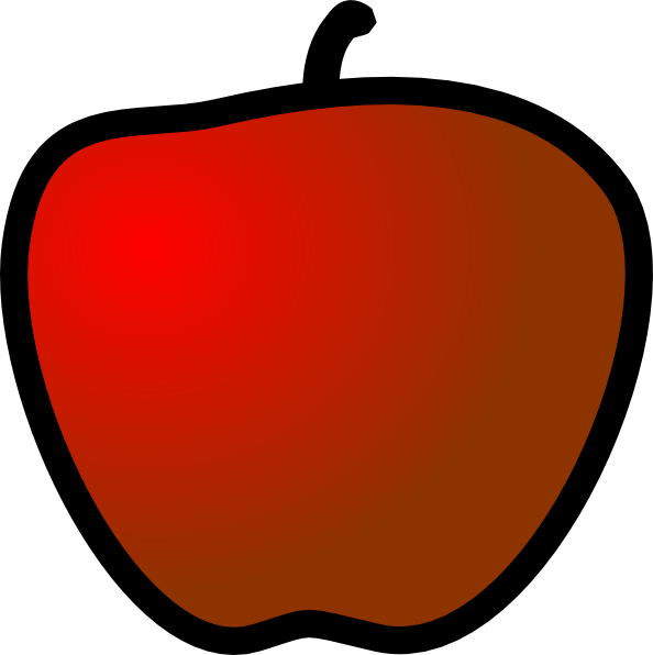 Red Apple Clip Art - Daria Sick Sad World - Png Download (594x596), Png Download