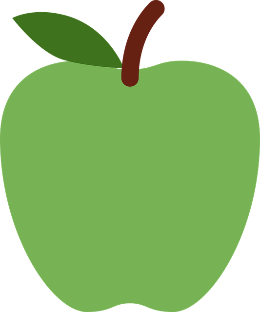 Green Apple Vector Png Svg Library Download - Maça Verde Png Clipart (533x640), Png Download