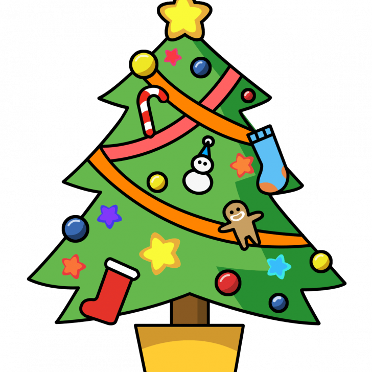Medium Size Of Christmas Tree - Christmas Tree Ornament (round) Clipart (728x728), Png Download