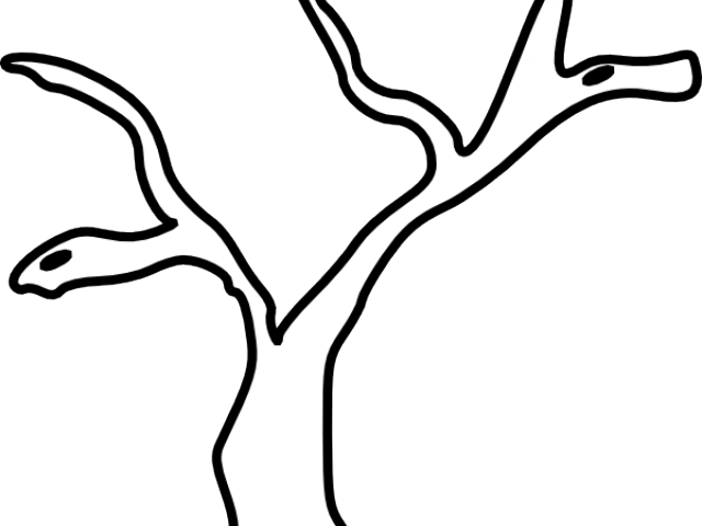 Trunk Clipart Branch Clipart - Tree Trunkclip Art Black And White - Png Download (640x480), Png Download