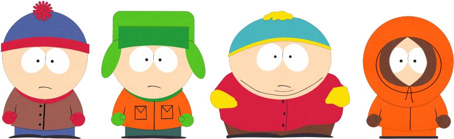 The Boys Gallery South Svg Black And White - South Park Boys Clipart (960x540), Png Download