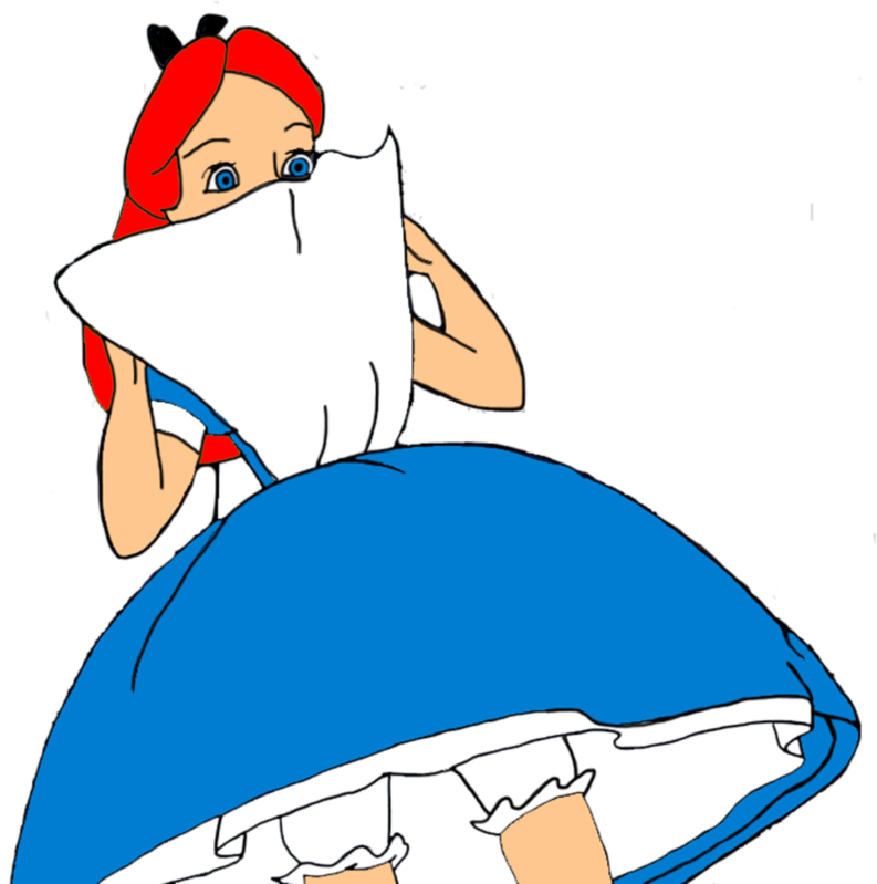 Jpg Black And White Stock Alice With Red Hair - Dress Clipart (1001x798), Png Download