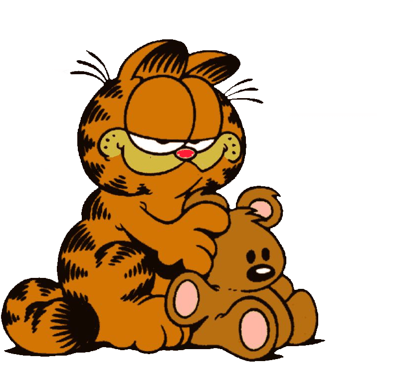 Download - Garfield And Teddy Bear Clipart (1024x768), Png Download