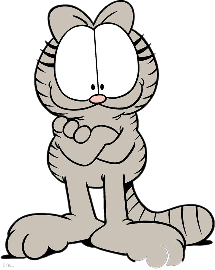 Nermal Sticker - Nermal Garfield Face Clipart (724x912), Png Download