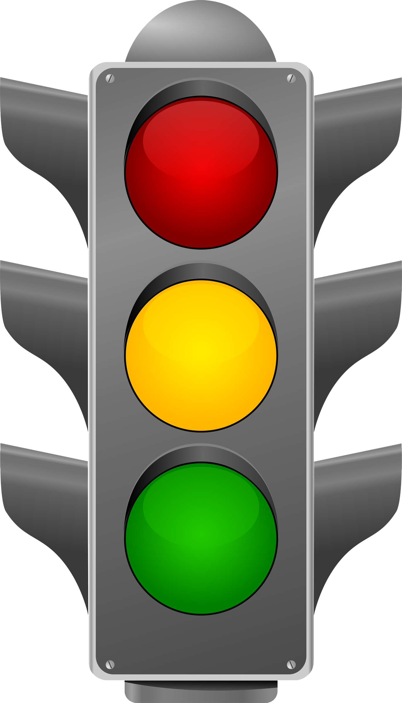 Traffic - Stop Light Clipart (1372x2400), Png Download