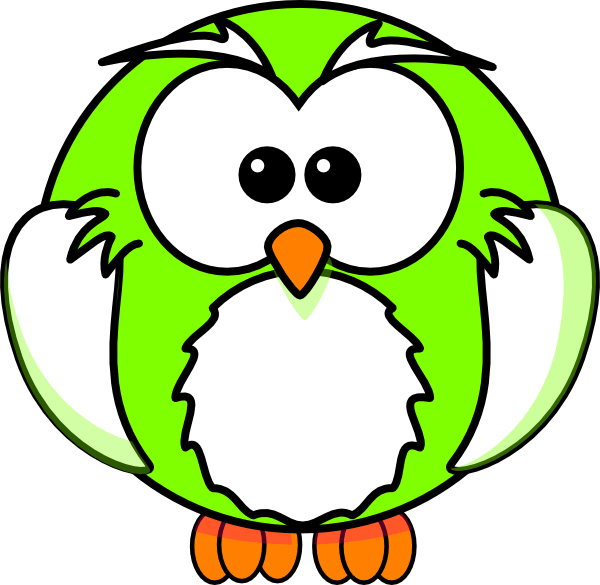 Light Green Owl Clipart Has - Png Download (600x585), Png Download