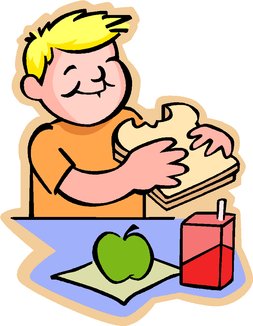 Meal Clipart Lunch Class - Lunch Cartoon - Png Download (878x1138), Png Download