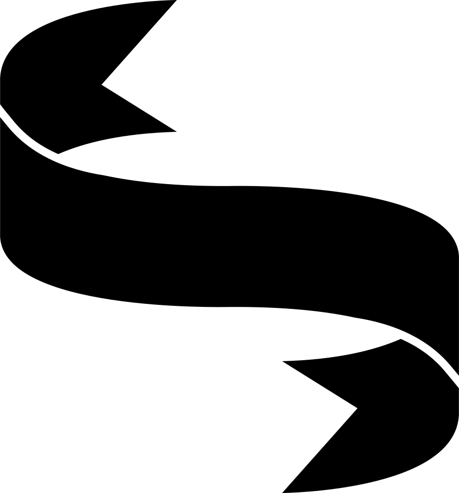 Png File - Silhouette Ribbon Clip Art Transparent Png (912x980), Png Download