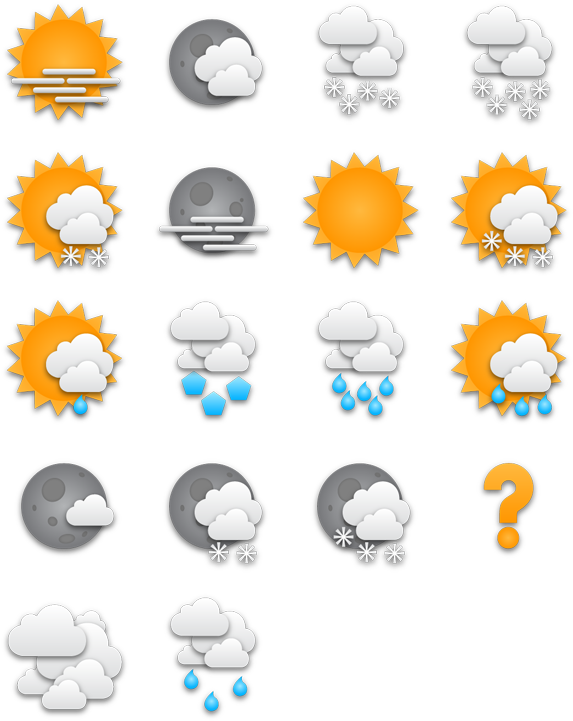 Tick Weather Icons - Weather Icon Pack Png Clipart (592x740), Png Download